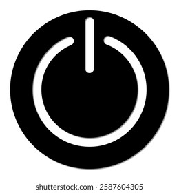 Power button icon on white background
