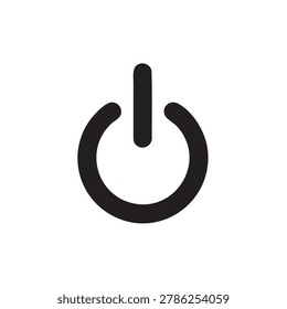 Power button icon on white background