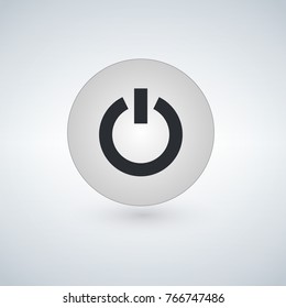 Power Button Icon Set Simple Flat Stock Vector (Royalty Free) 766747486 ...