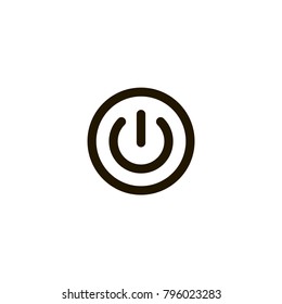 power button icon. sign design