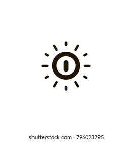 power button icon. sign design