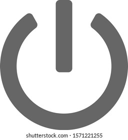 Power button icon or sign, Power button symbol vector