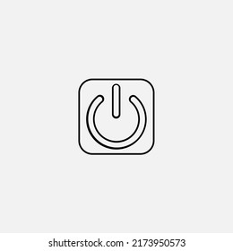 Vector de signo de icono de botón de encendido,Símbolo, ilustración de logotipo para web y móvil