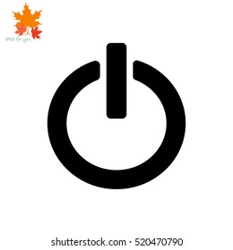 Power Button Icon Simple Illustration Stock Vector (Royalty Free ...