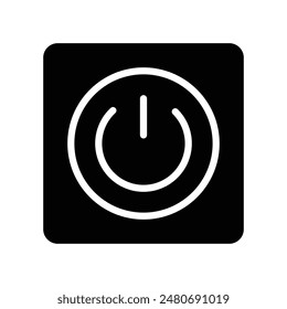	
power button icon solid style