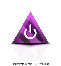 Schaltflächensymbol, Startsymbol, Webdesign-Benutzeroberfläche oder Design-Element für Anwendungen. Vektorgrafik