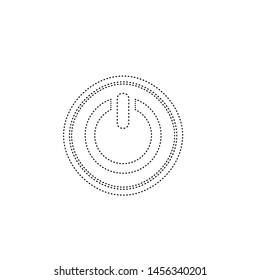 Power button icon. Switch sign