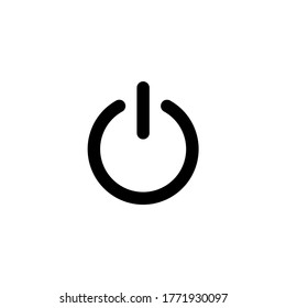 Power button icon symbol vector illustration