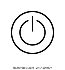 Power button icon symbol vector template
