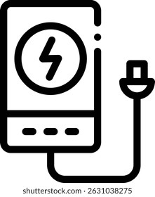 power button icon. Thin Linear Style Design Isolated On White Background