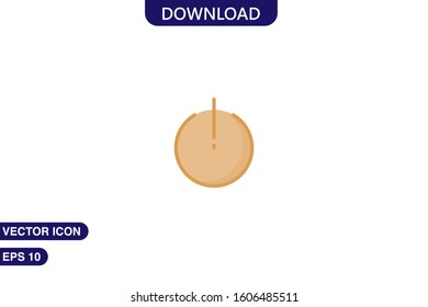 Power button icon in trendy flat style isolated on white background vector illustration