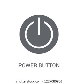 Power button icon. Trendy Power button logo concept on white background from Smarthome collection. Suitable for use on web apps, mobile apps and print media.