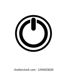 Power button icon , turn on off button , sign design