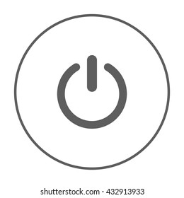 Power Button Icon Ui Vector Eps Jpg Picture Flat App