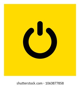 Power button icon vector