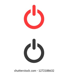 power button icon vector