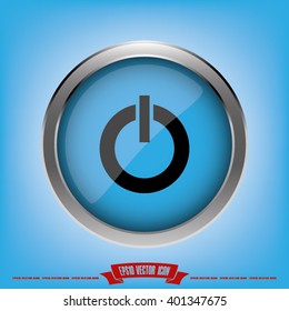 power button icon vector