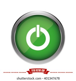 power button icon vector