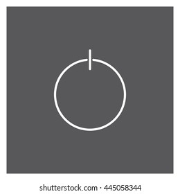 Power button icon, vector