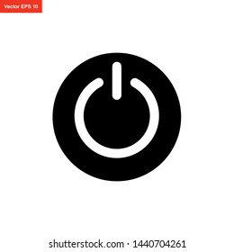 power button icon vector design