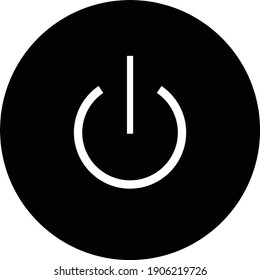 Power button icon vector. Eps 10 vector illustration.
