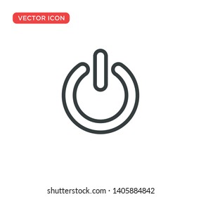Power Button Icon Vector Illustration Design