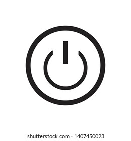 Power Button Icon Vector Illustration - Vector