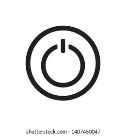 Power Button Icon Vector Illustration - Vector