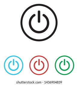 power button icon vector illustration