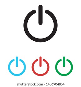 power button icon vector illustration