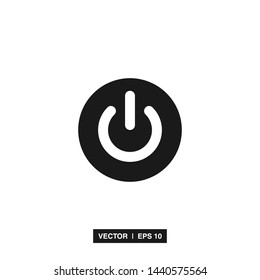 Power Button Icon Vector Illustration