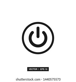Power Button Icon Vector Illustration