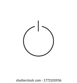 Power Button Icon Vector Illustration