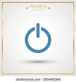 Power button icon. Vector illustration EPS 10.