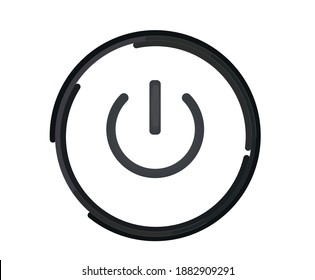 Power button icon. vector illustration