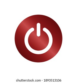power button icon vector illustration logo template for many purpose.