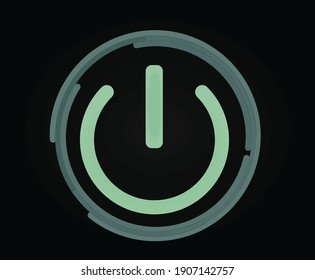 Power button icon. vector illustration