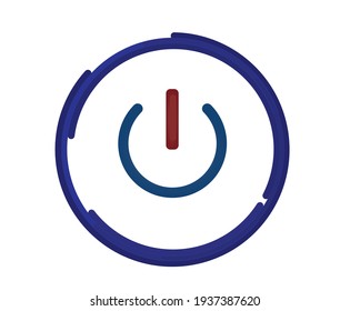 Power button icon. vector illustration