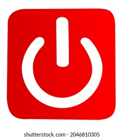 Power button icon vector illustration. 
