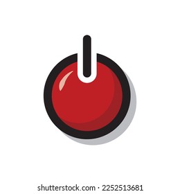 ilustración vectorial de icono de encendido