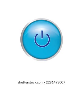 Power button icon. vector illustration