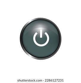 Power button icon. vector illustration