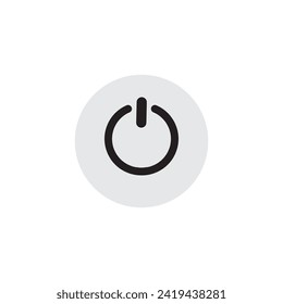 Plantilla de ilustración de vector de icono de encendido