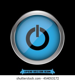 Power button icon vector illustration EPS 10.