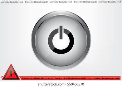 power button icon vector illustration EPS 10