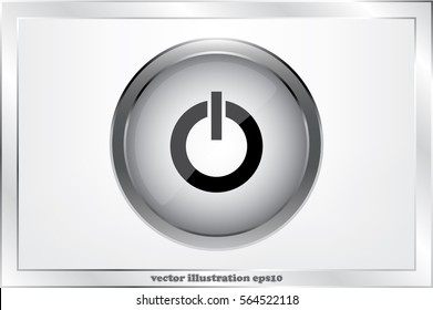 power button icon vector illustration EPS 10