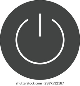 Power Button icon vector image. Suitable for mobile application web application and print media.