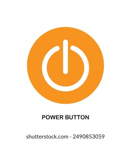 power button icons isolated on white background. Modern and editable power button icon. Power button icon vector illustration. EPS file 53.
