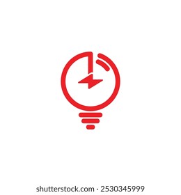Leuchtmittel Symbol Energie Logo Vektor 