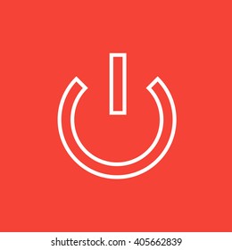 Power button line icon.